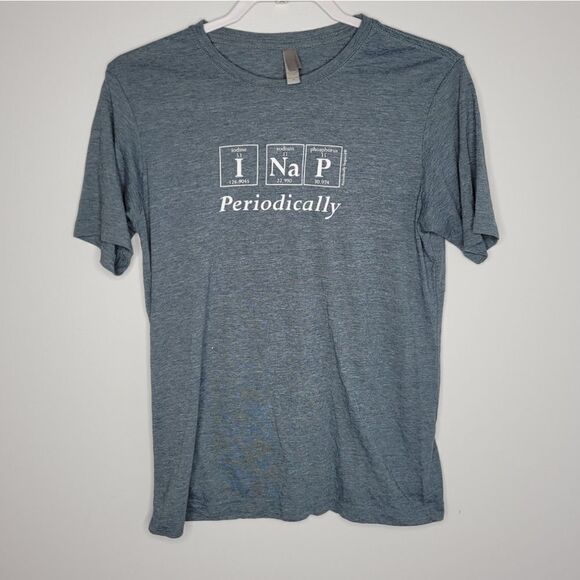 PERIODICALLY INSPIRED I nap periodically unisex tee shirt S - Picture 2 of 9